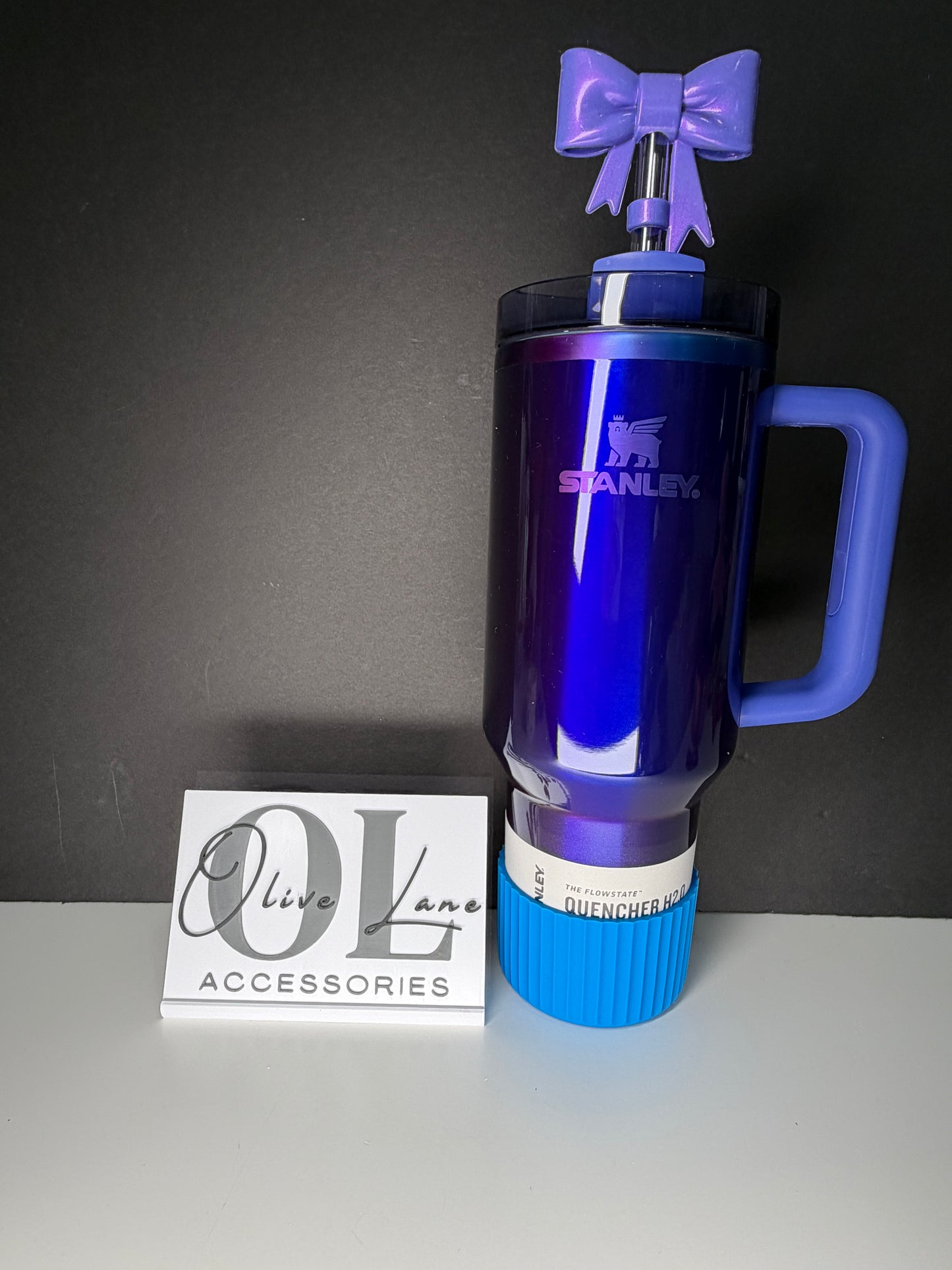 Azure Blue FLUTED - Silicone Tumbler Boot