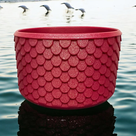 Cherry Mocha SCALES Silicone Tumbler Boot