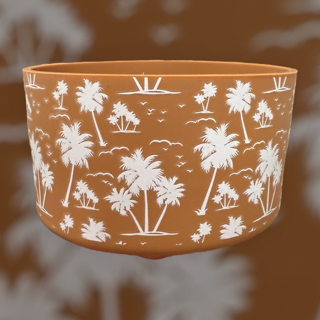 Tan Tropics - Silicone Tumbler Boot