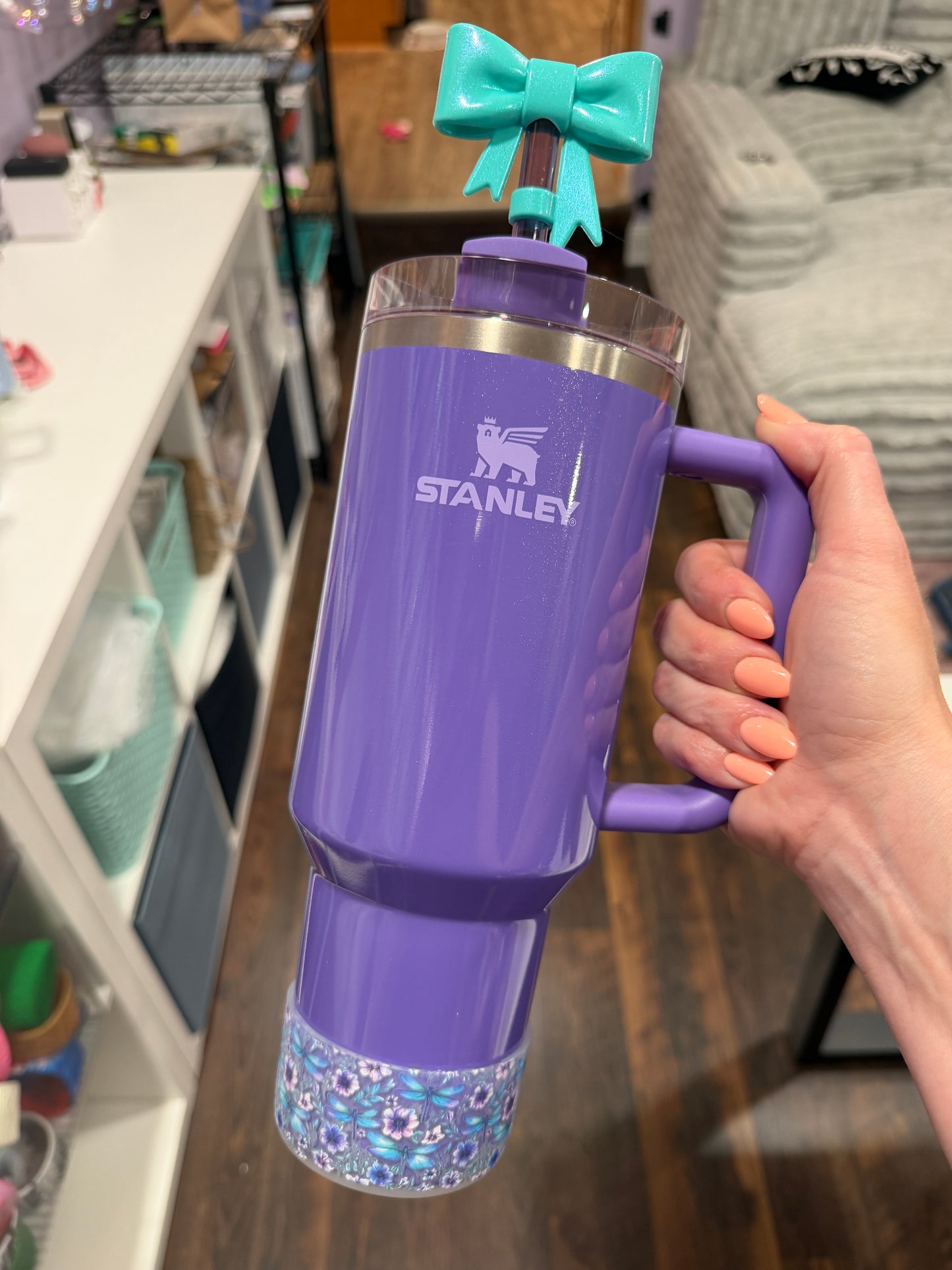 Dragonfly Garden CLEAR - 3D Silicone Tumbler Boot