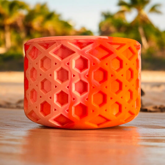 Nectarine Swirl WAFFLE Silicone Tumbler Boot