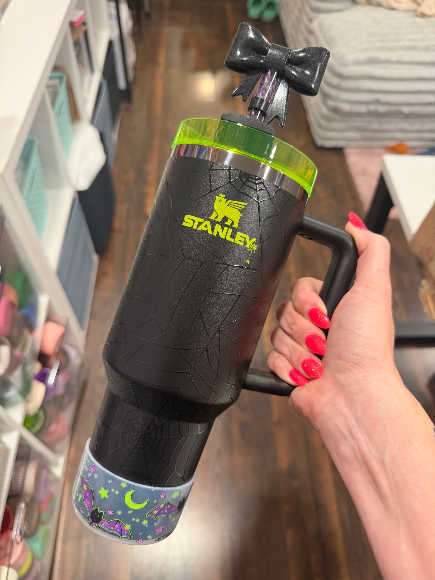Glowing Bats Clear - Silicone Tumbler Boot