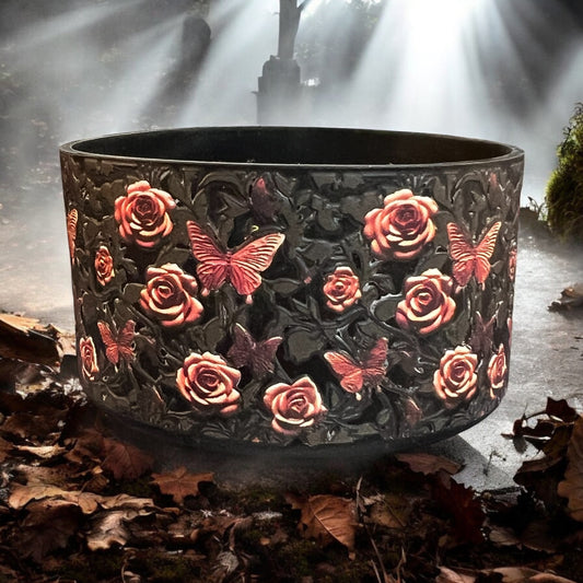 Roses & Butterflies 3D Silicone Tumbler Boot