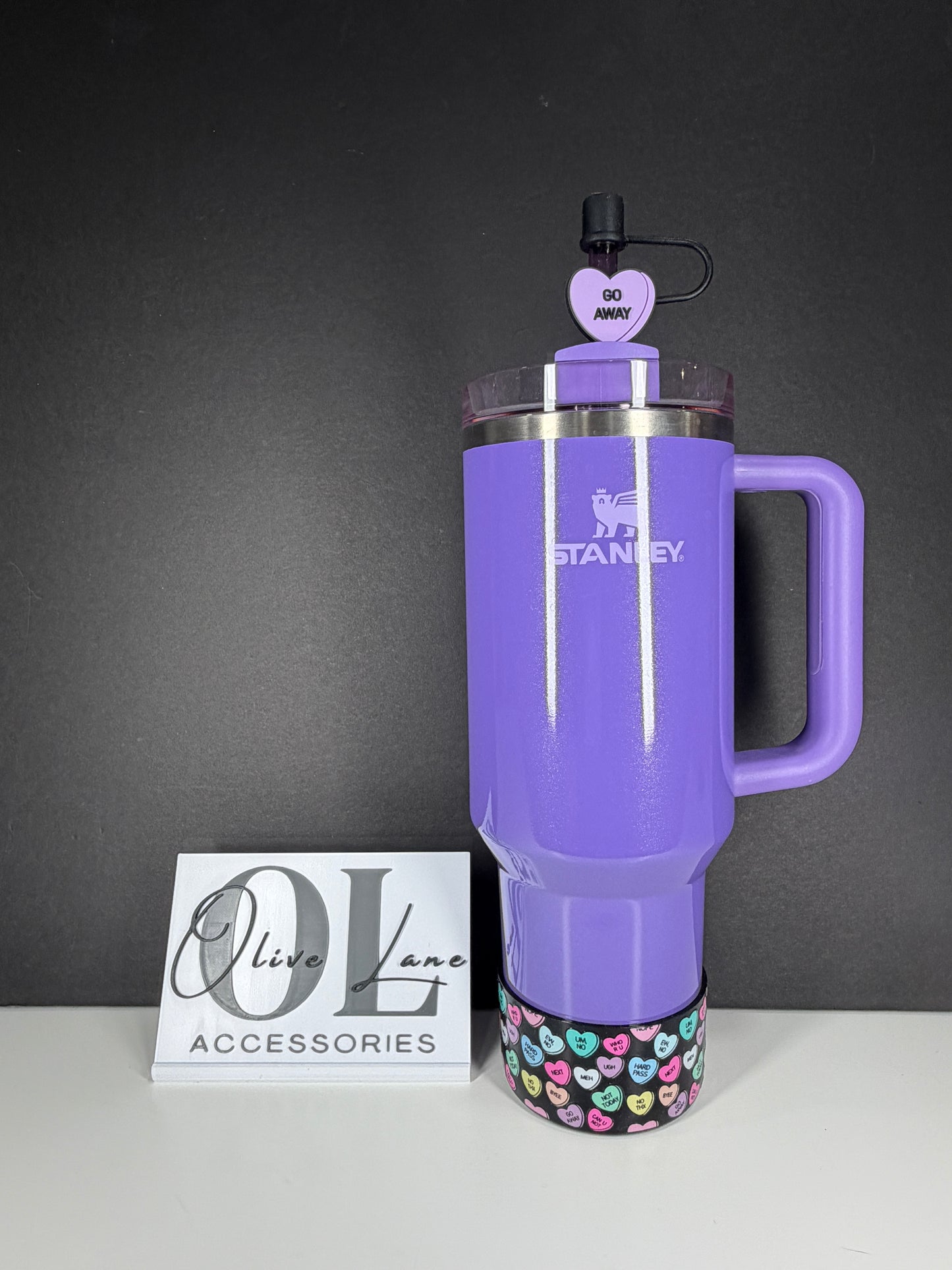 Anti-Valentine Shiny Black - 3D Silicone Tumbler Boot