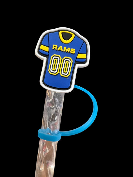 Rams Jersey Silicone Straw Topper 10mm