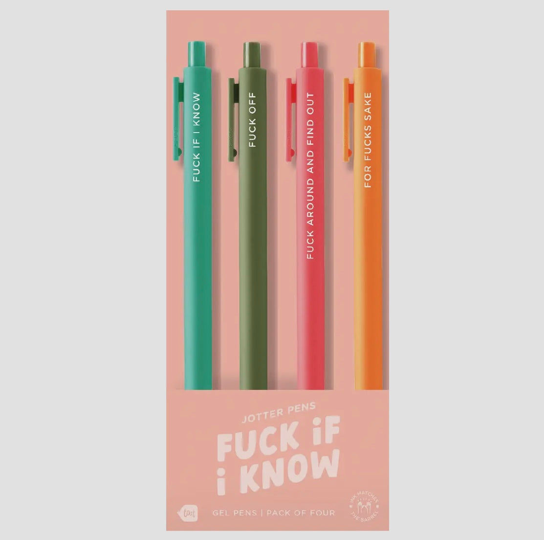 F**k if I Know  - Gel Pen 4 Pack