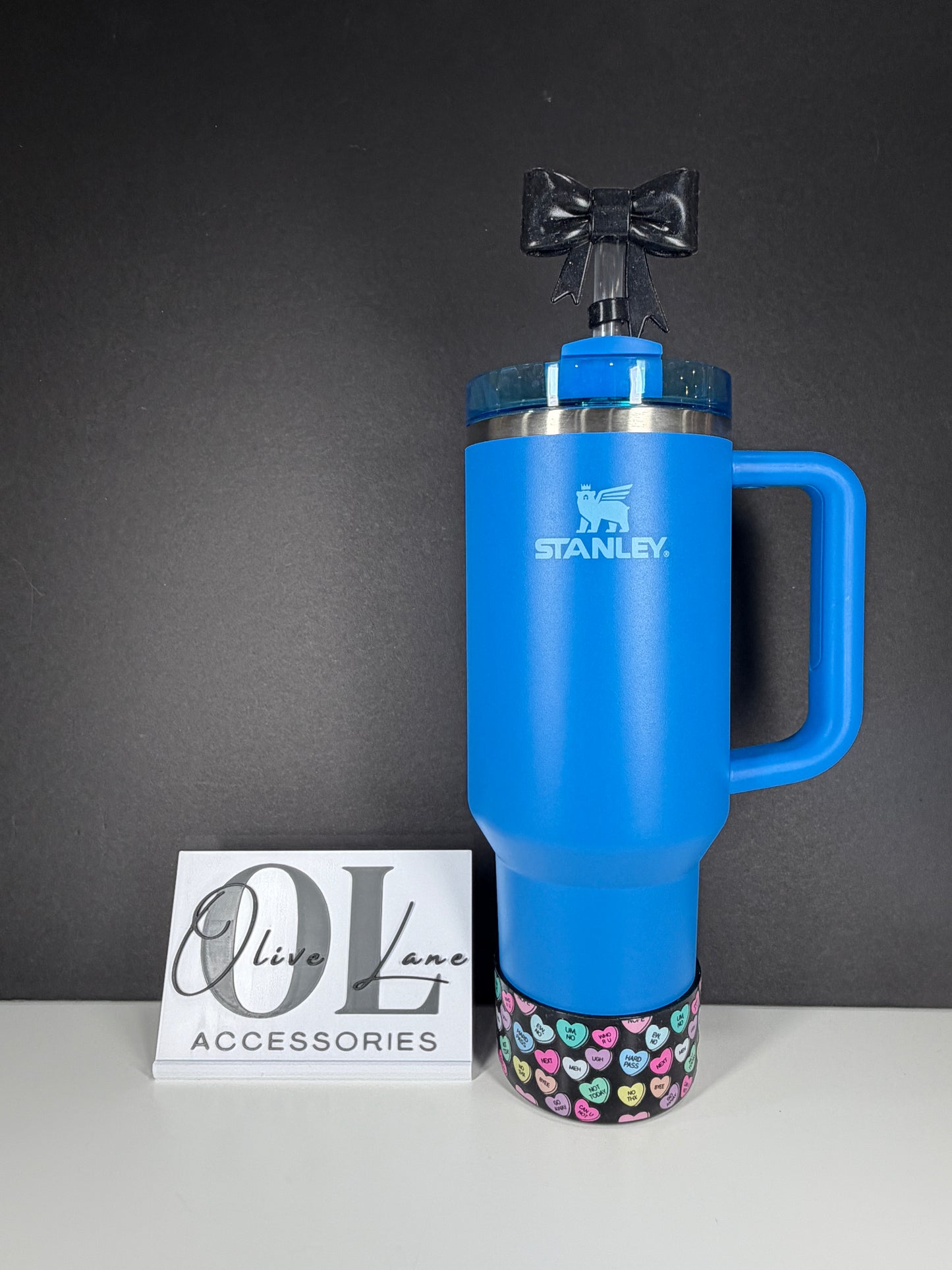 Anti-Valentine Shiny Black - 3D Silicone Tumbler Boot