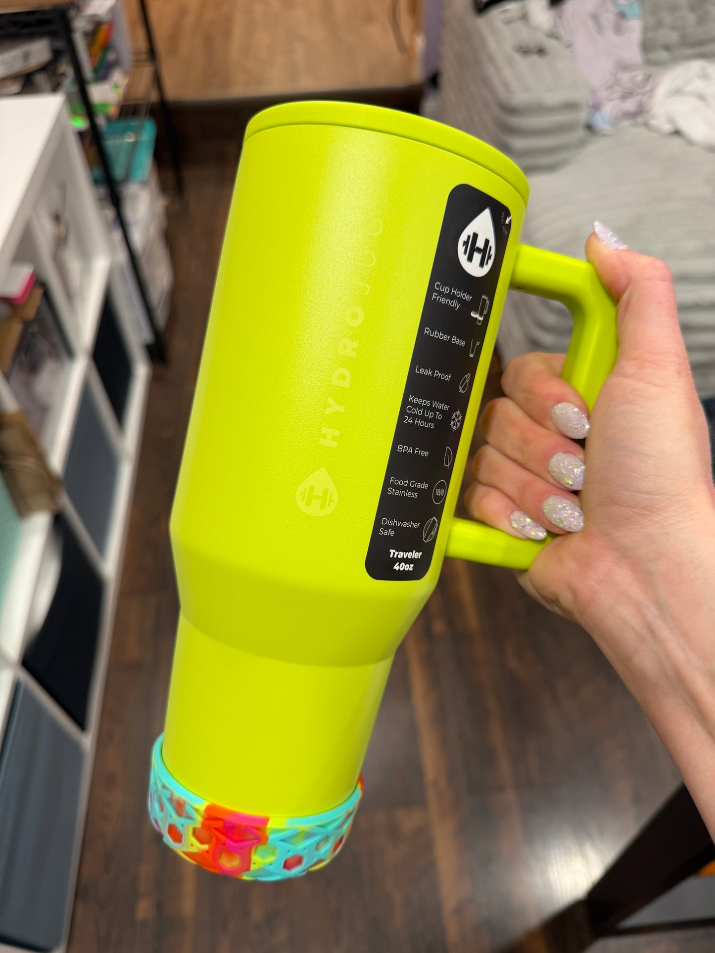Summer Swirl Shorty Waffle 3" - Silicone Tumbler Boot