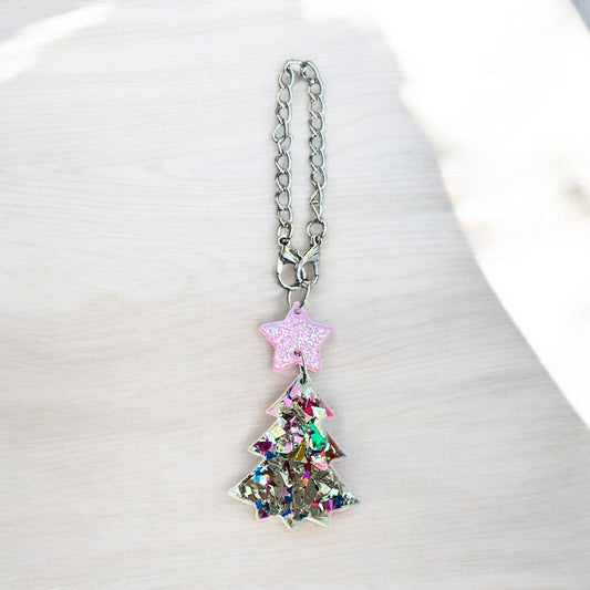 Confetti Tree Acrylic Handle Charm