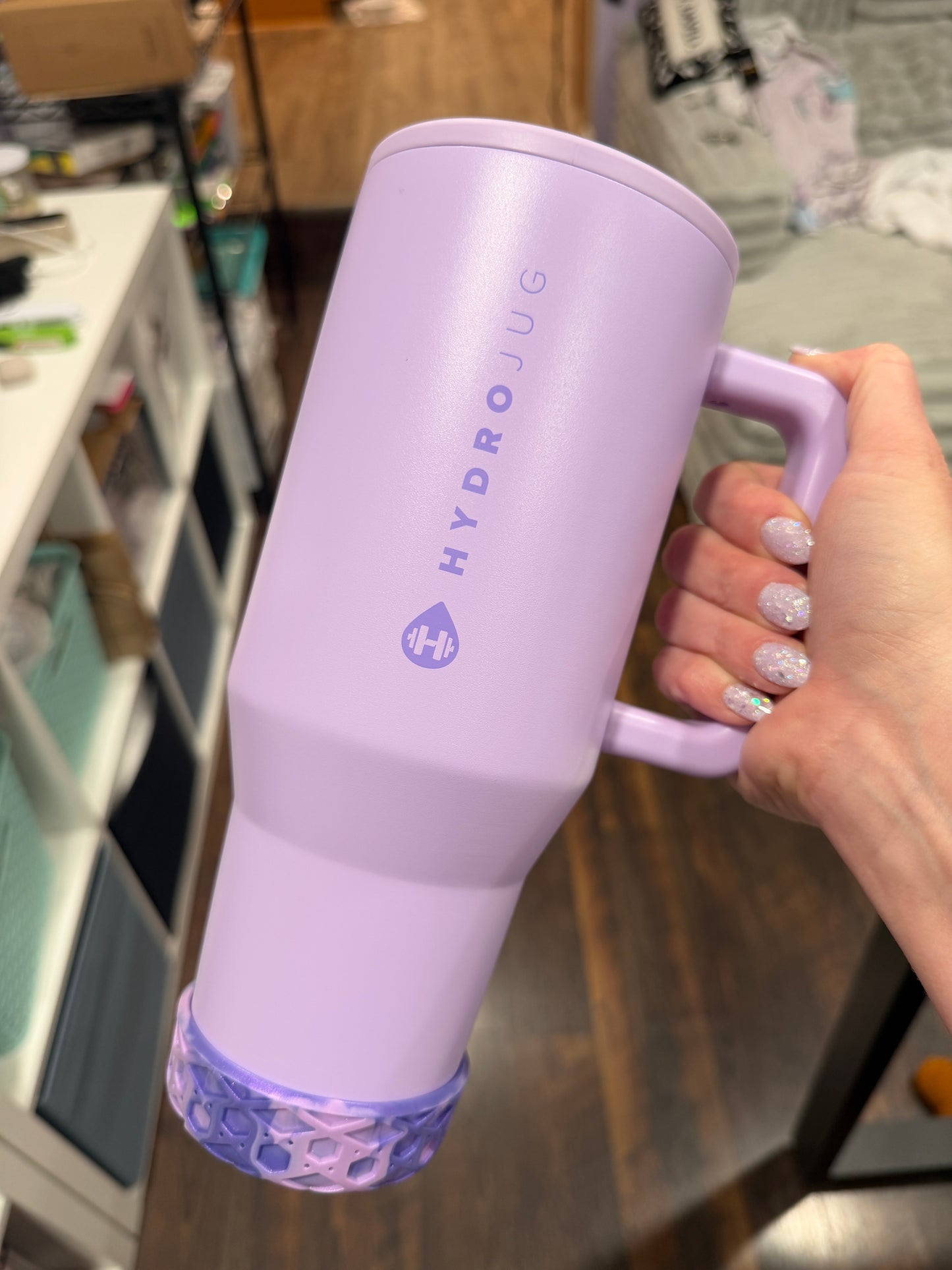 Purples SHIMMER Shorty Waffle 3" - Silicone Tumbler Boot