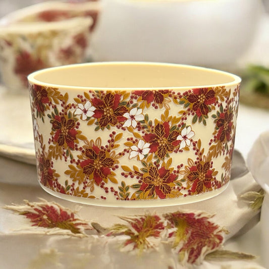 Poinsettia Gold 3D Silicone Tumbler Boot