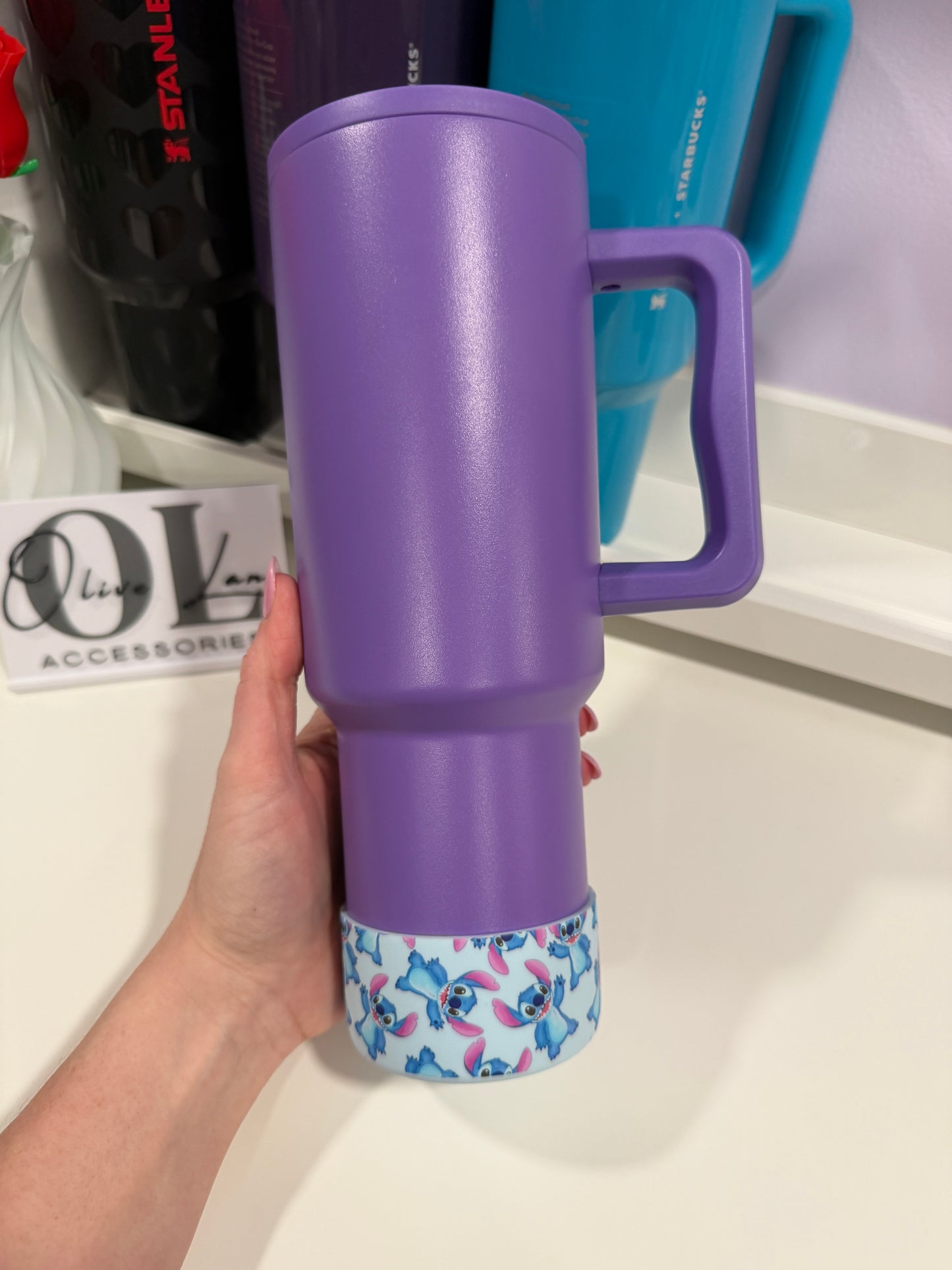 Wild One BLUE Silicone Tumbler Boot