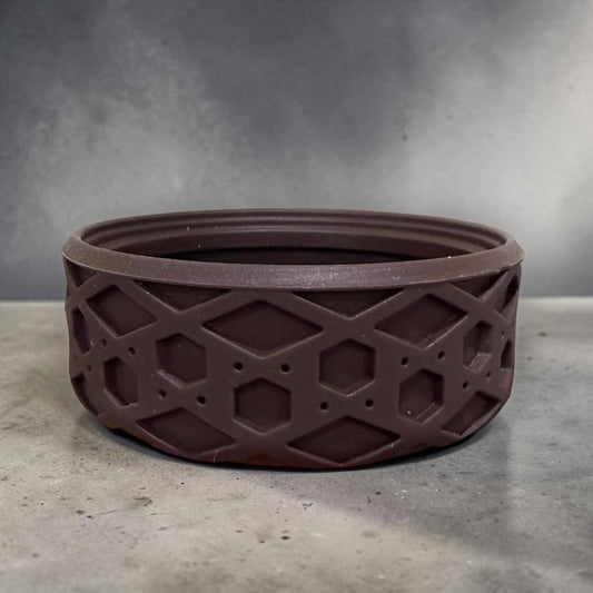 Seal Brown Shorty Waffle - Silicone Tumbler Boot