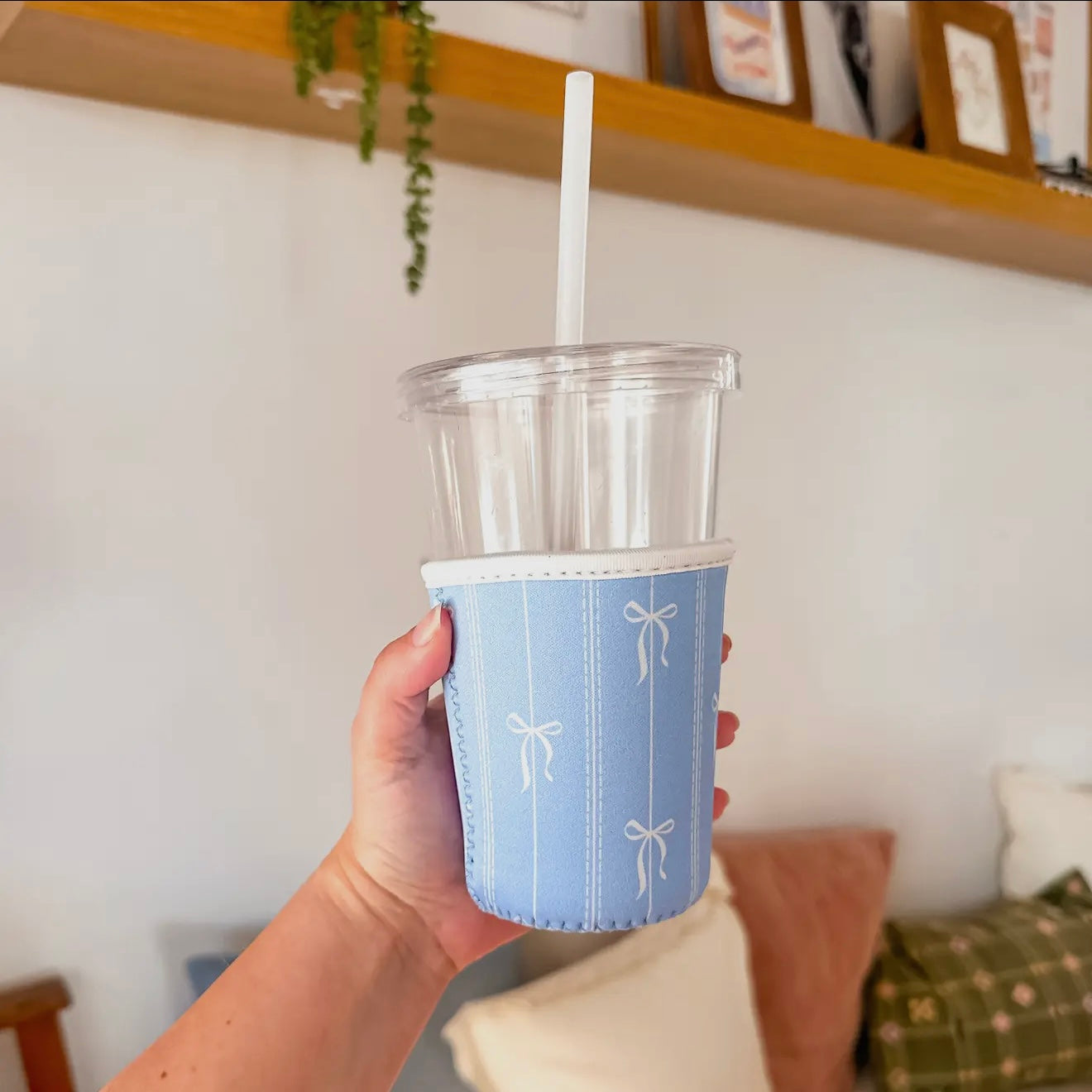 Grandmillenial Bows SMALL- Iced Coffee Sleeve