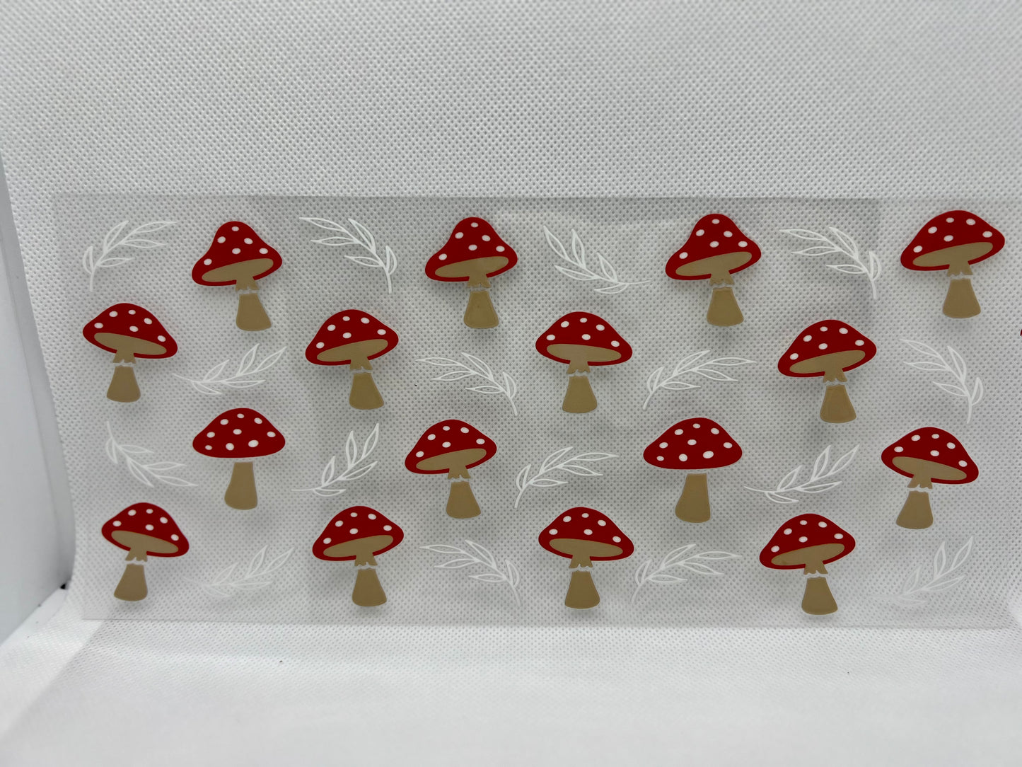 Mushrooms and Branch  UV DTF Wrap Decal