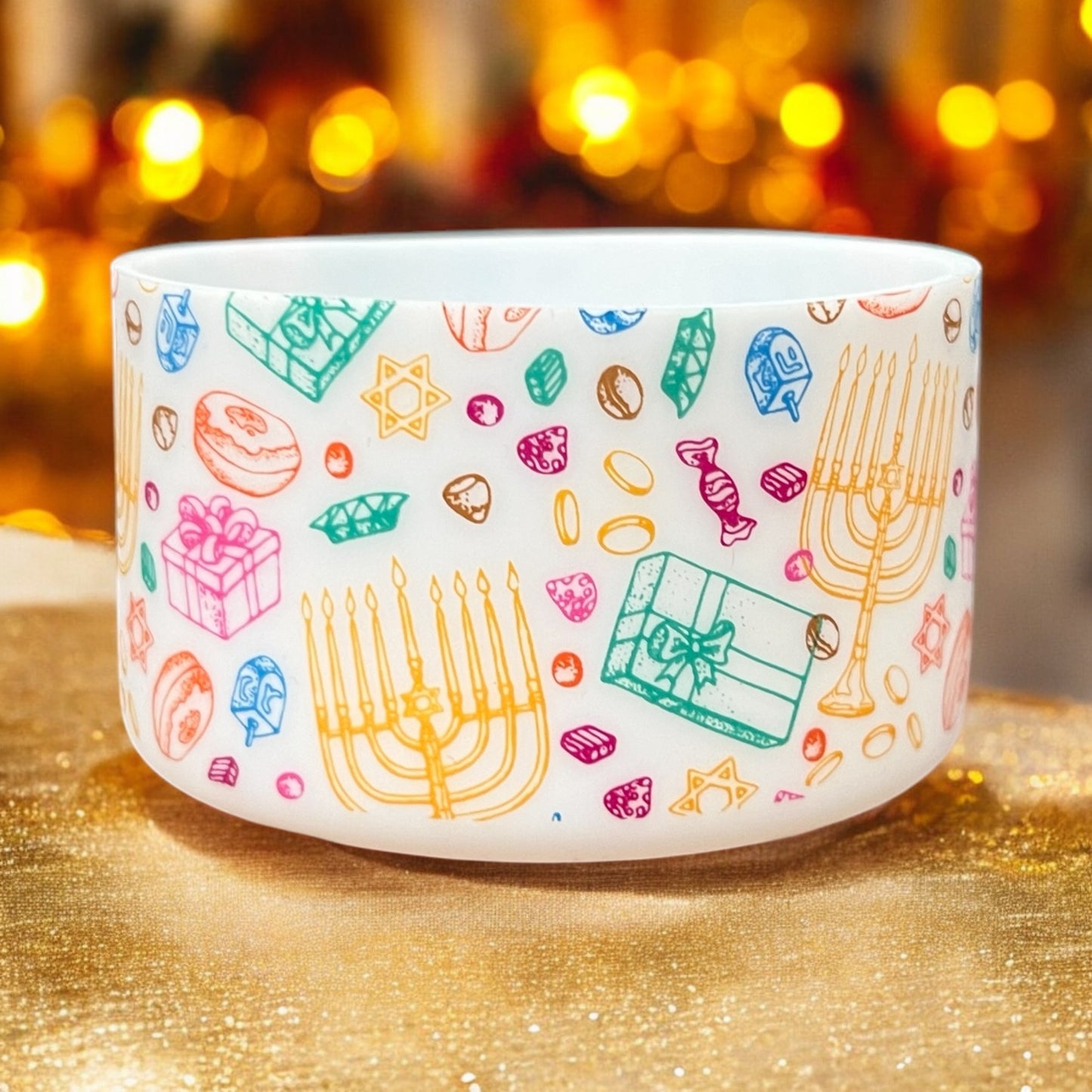 Hanukkah Silicone Tumbler Boot