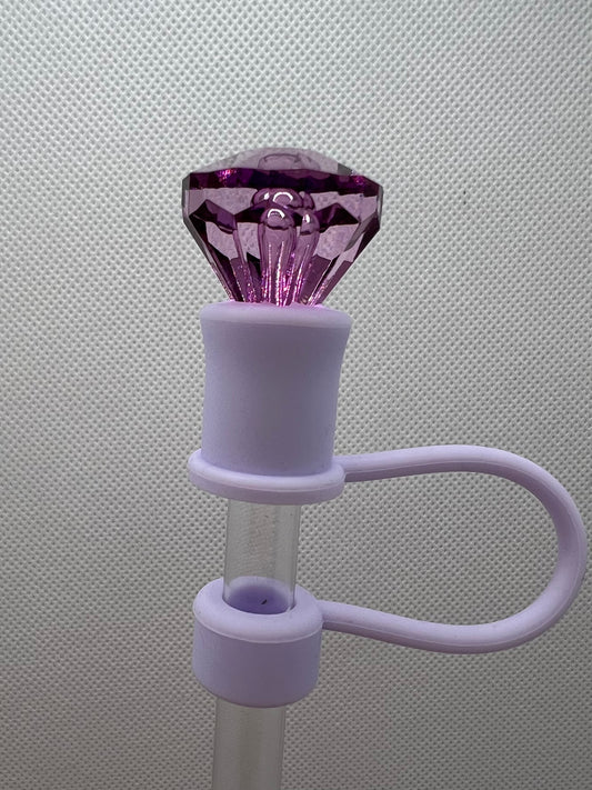 Lavender Diamond LAVENDER BASE Straw Topper 10mm