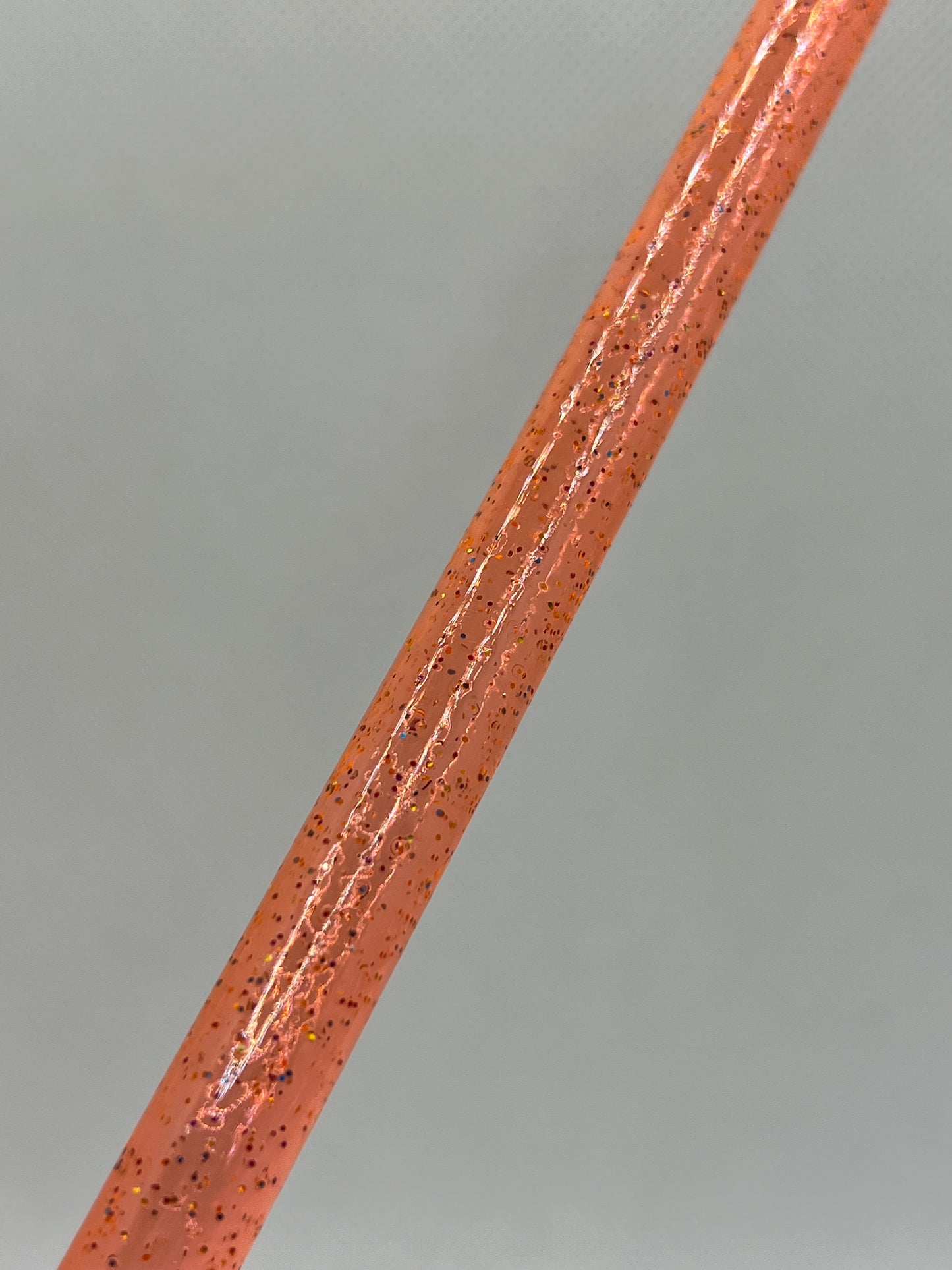 Bright Orange Glitter Straw (40oz Tumbler)