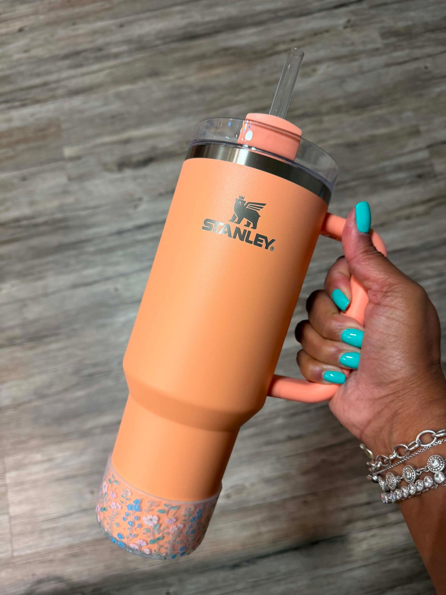 Forget Me Knot Meadow CLEAR - 3D Silicone Tumbler Boot