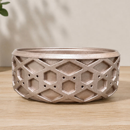 Champagne Metallic Shorty Waffle 3" - Silicone Tumbler Boot