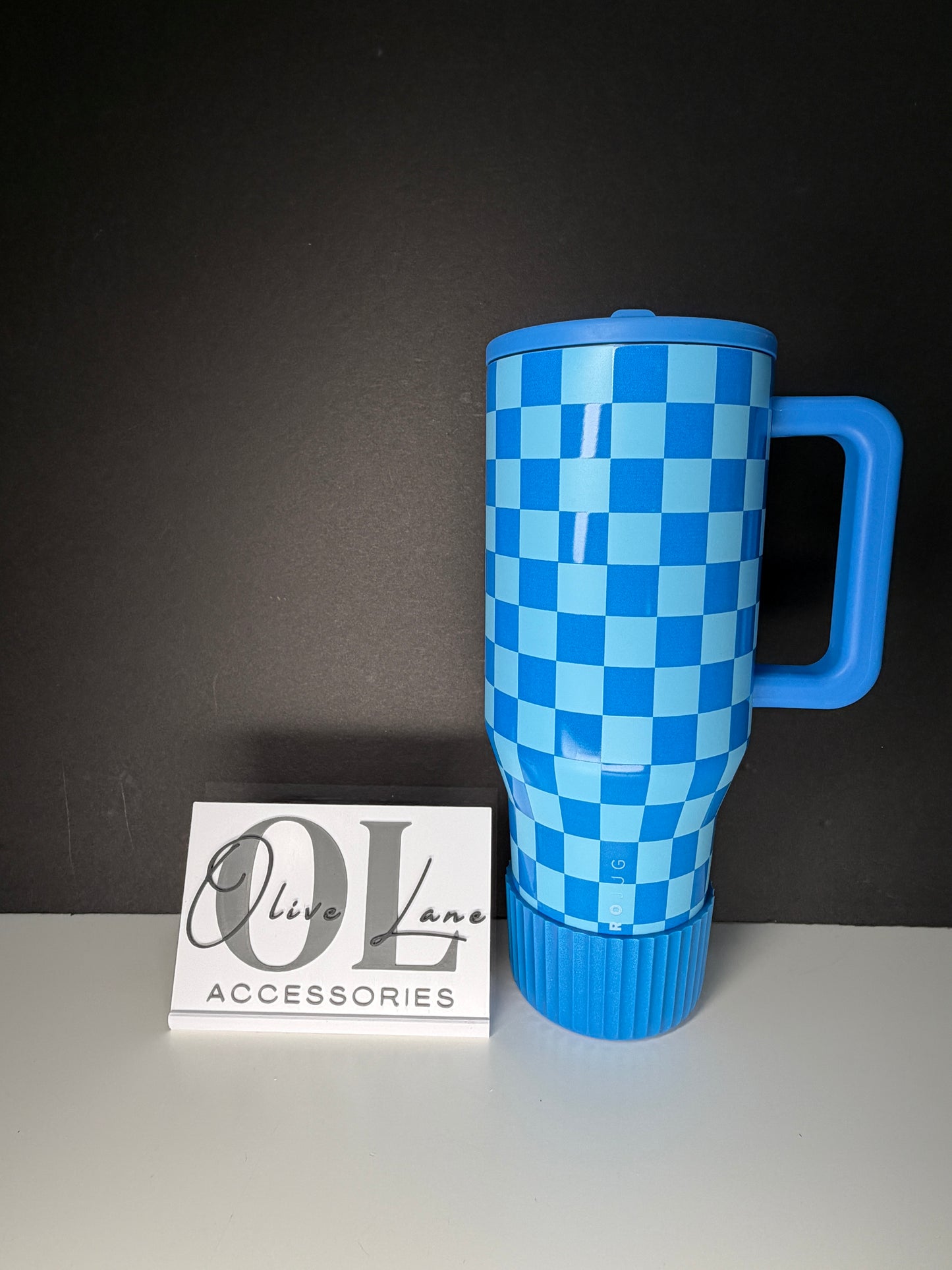 Azure Blue Shimmered FLUTED - Silicone Tumbler Boot