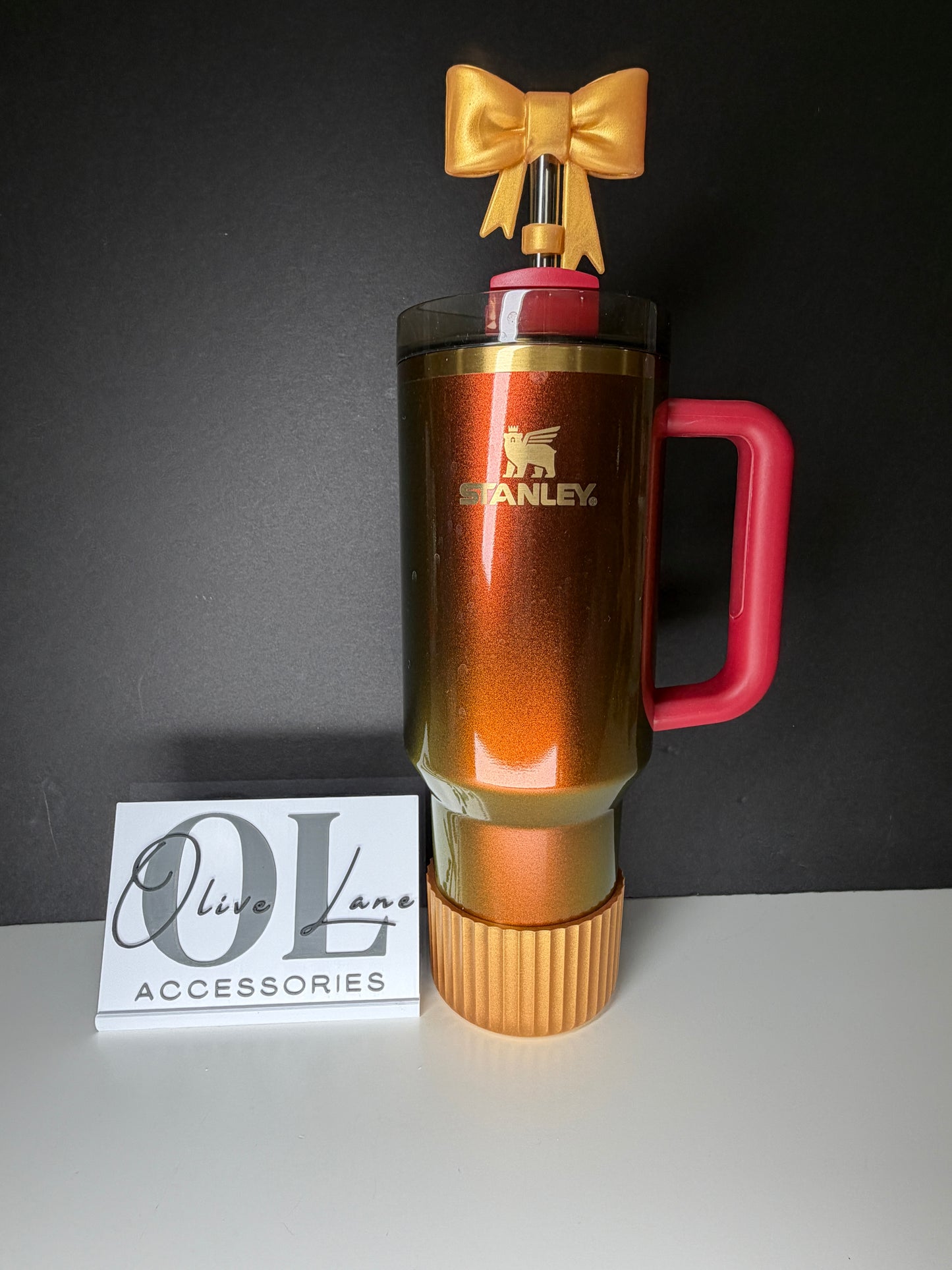 Gold Metallic FLUTED - Silicone Tumbler Boot