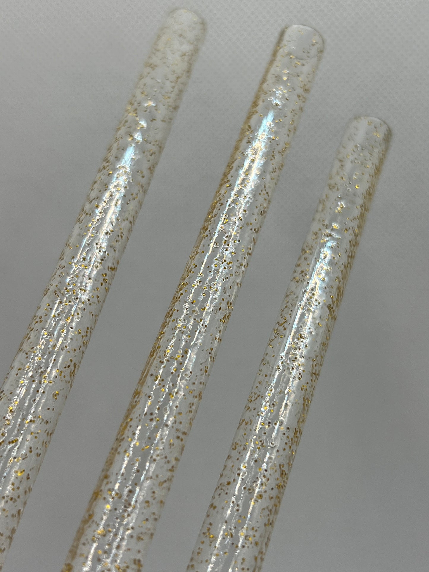 Clear Gold Glitter Straw (40oz Tumbler)