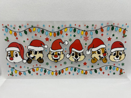 Chipmunk Christmas UV DTF Wrap Decal