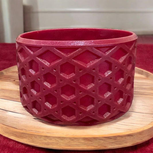 Cherry Mocha Shimmer WAFFLE Silicone Tumbler Boot