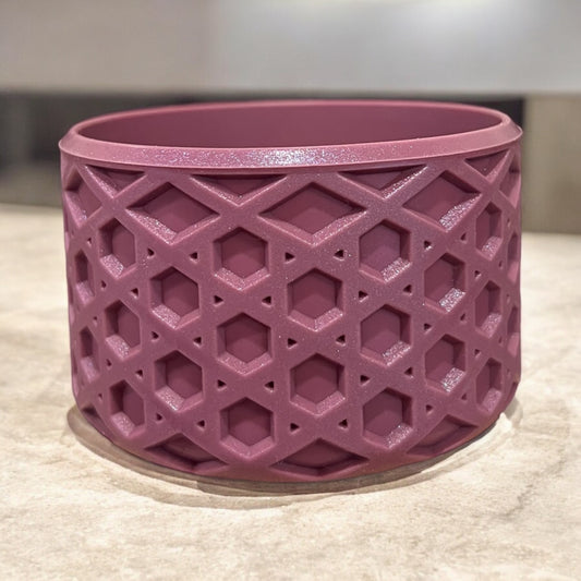 Mauve Shimmer WAFFLE Silicone Tumbler Boot