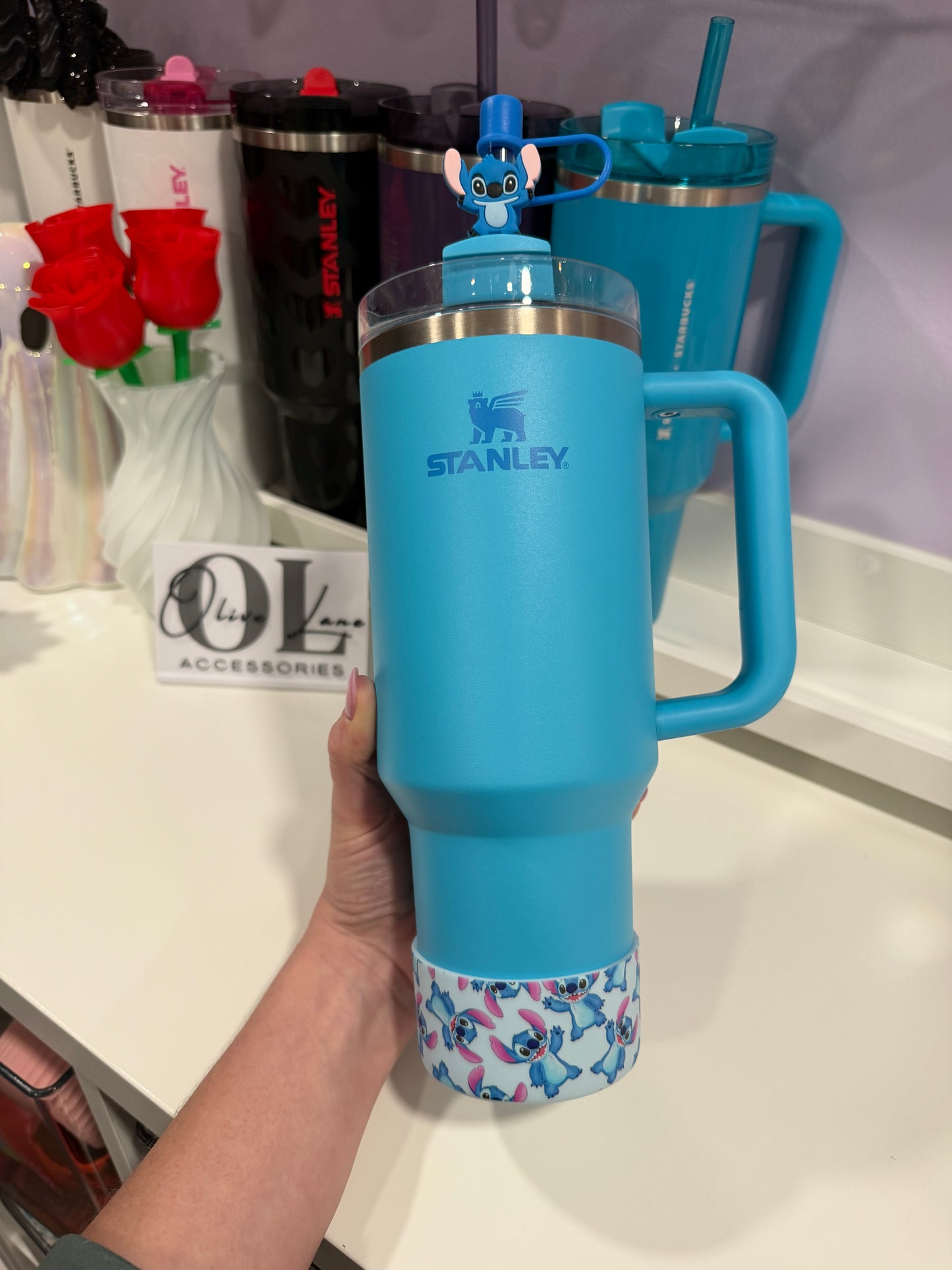 Wild One BLUE Silicone Tumbler Boot