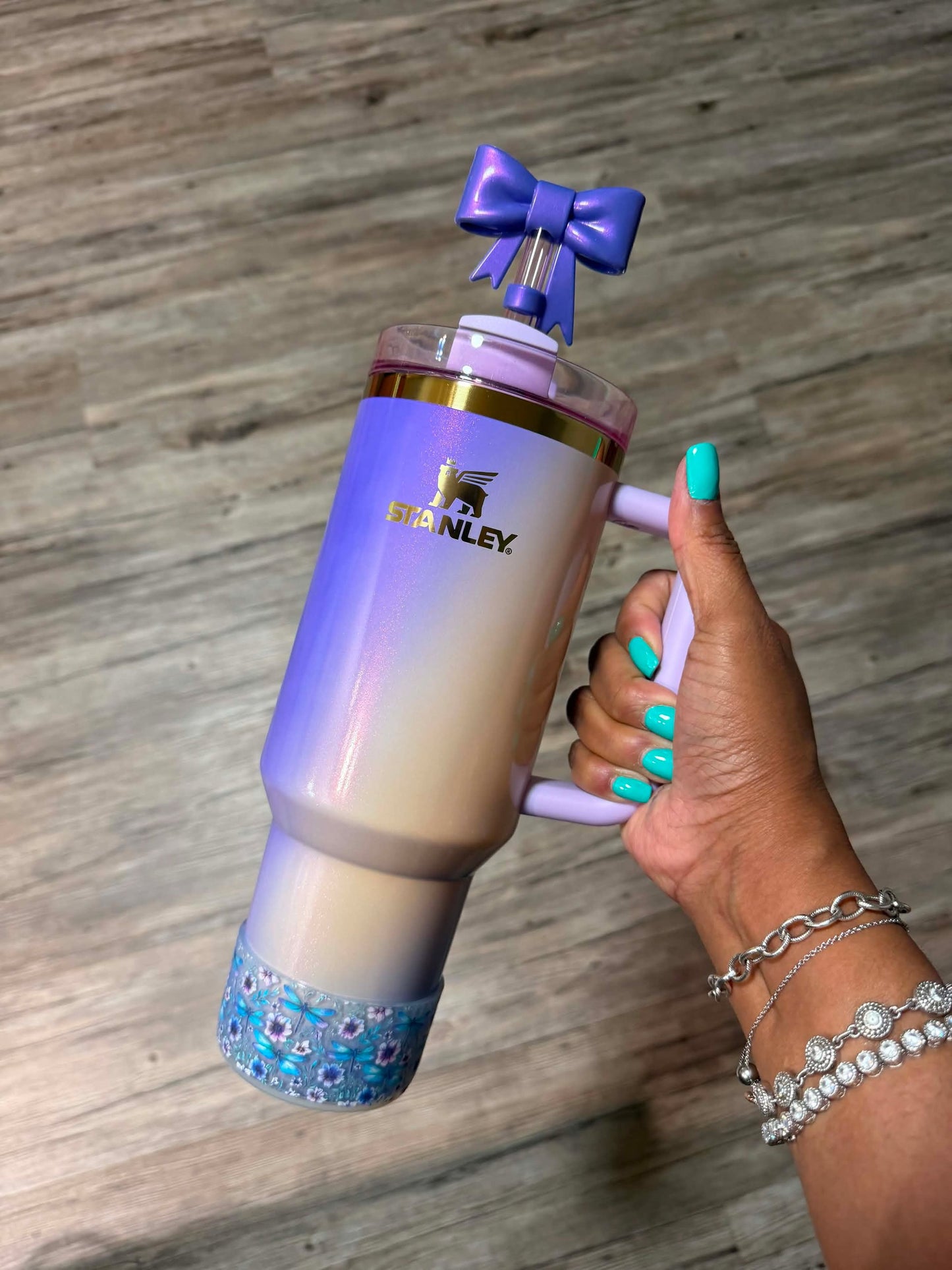 Dragonfly Garden CLEAR - 3D Silicone Tumbler Boot