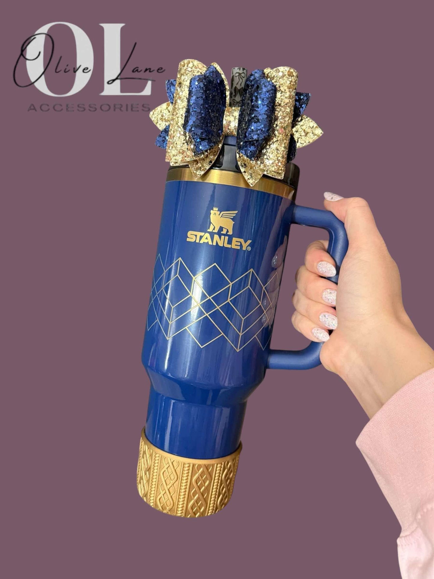 Gold Metallic - SWEATER Silicone Tumbler Boot