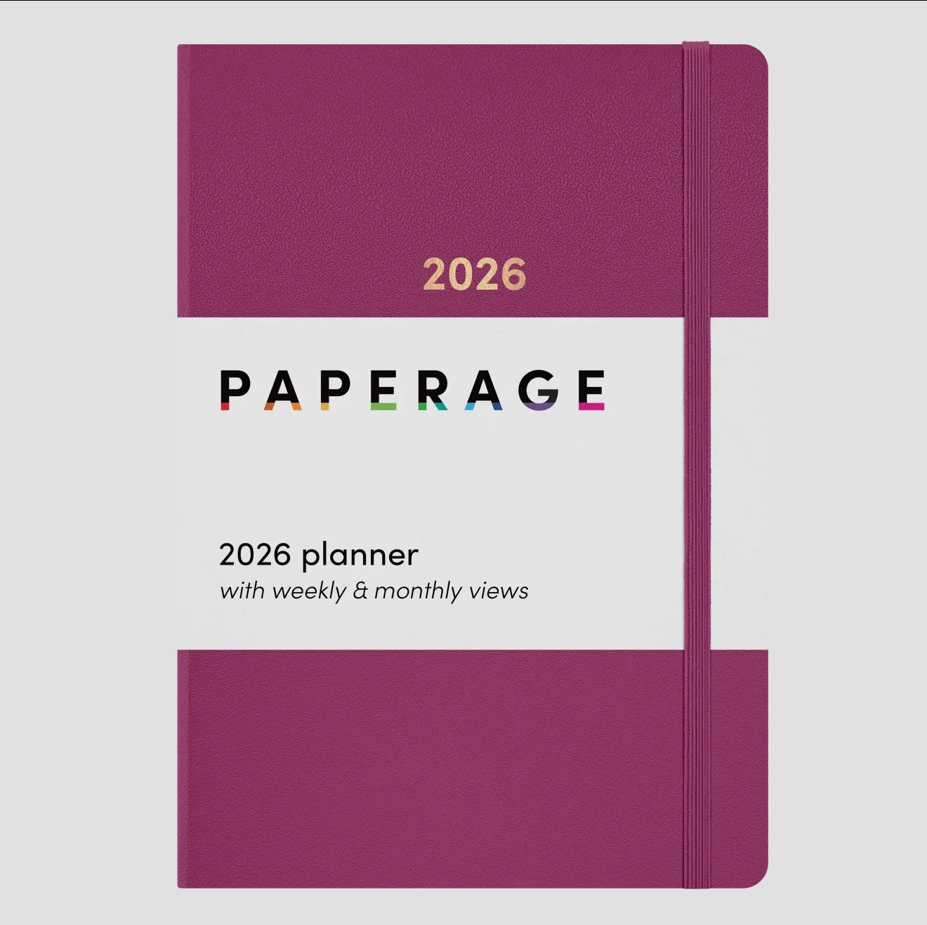 2026 Paperage Dated Planner- Monthly & Weekly Views