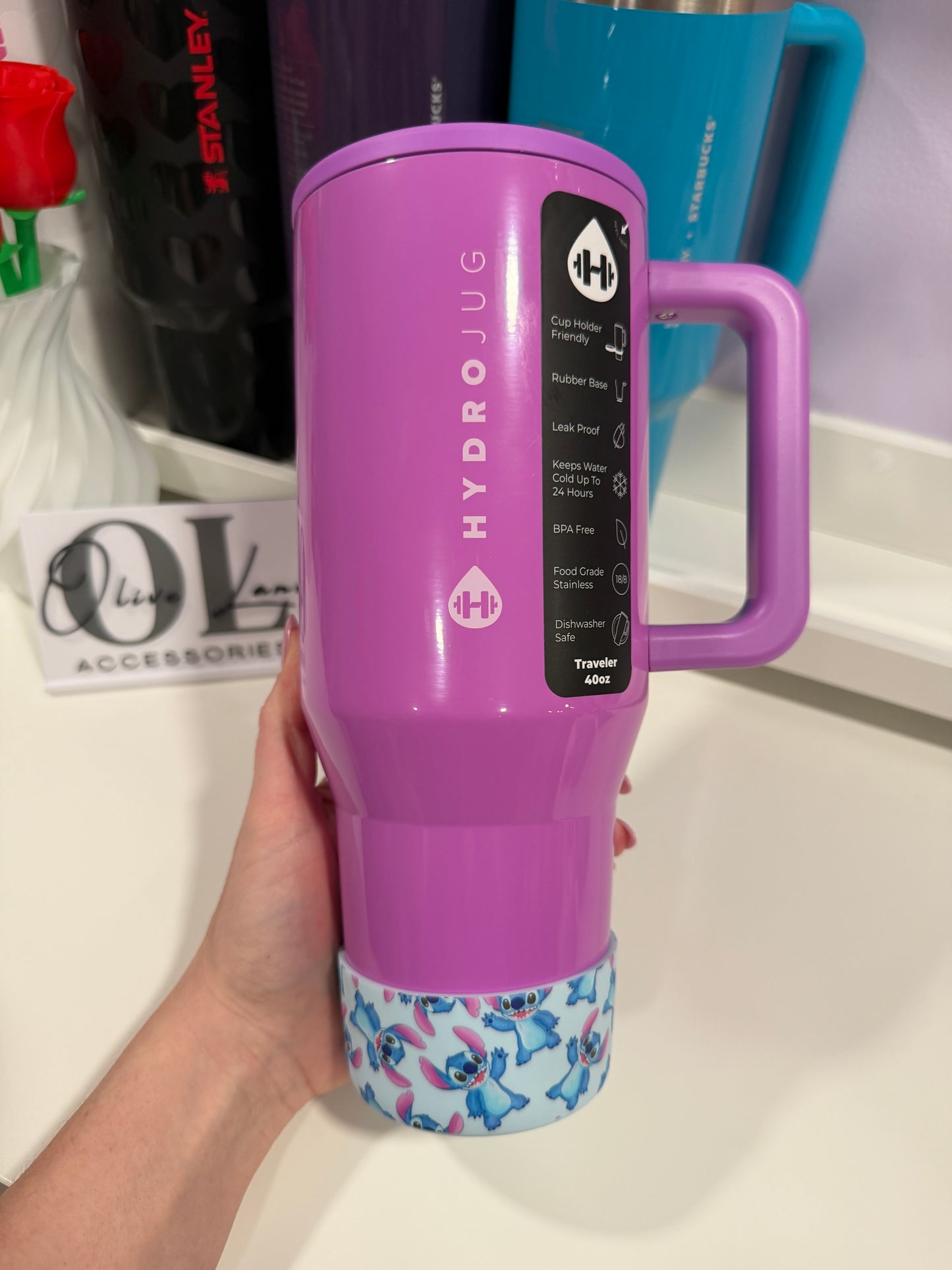 Wild One BLUE Silicone Tumbler Boot