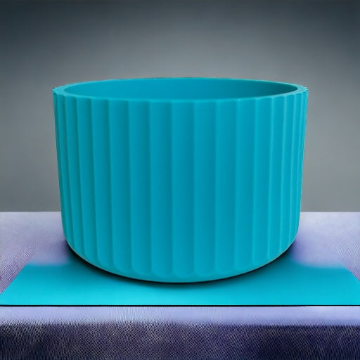 Aquamarine FLUTED Silicone Tumbler Boot