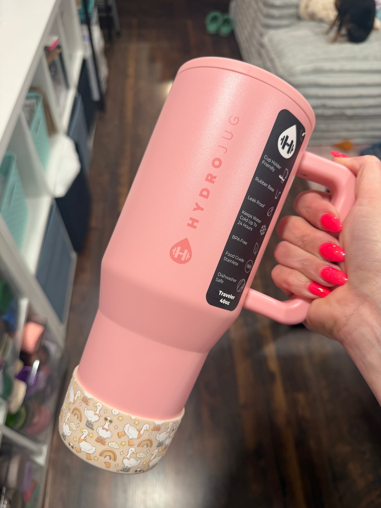 Goose in Boots Beige - 3D Silicone Tumbler Boot