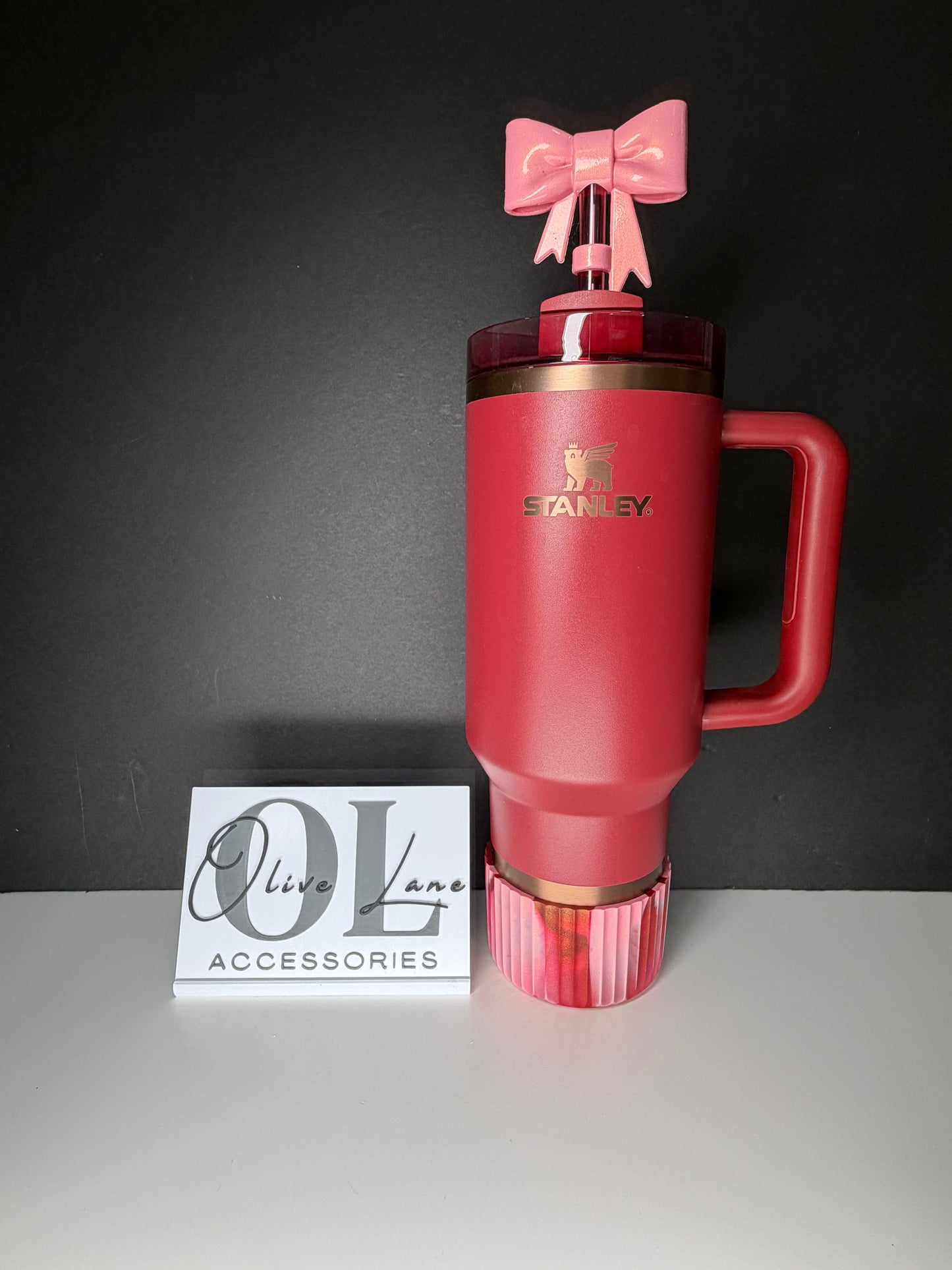 Blush Maroon Metallic FLUTED - Silicone Tumbler Boot