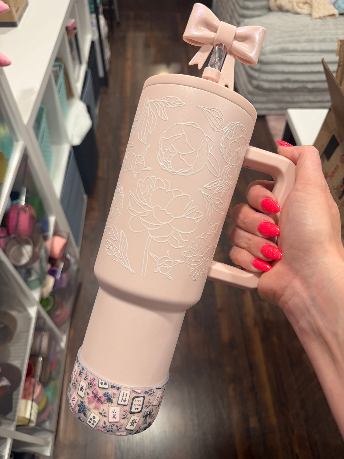 Mahjong CLEAR - 3D Silicone Tumbler Boot