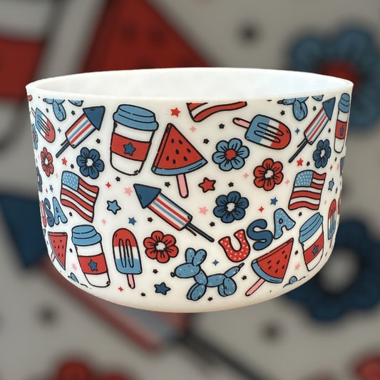 Patriotic Treats  - Silicone Tumbler Boot