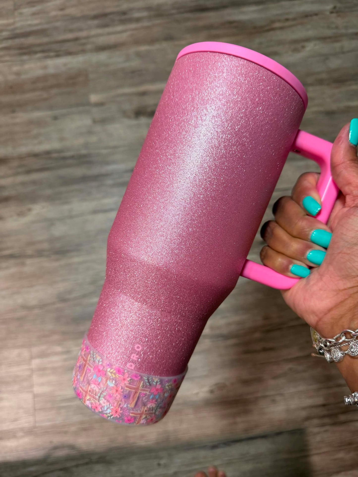 Faith In Bloom CLEAR - 3D Silicone Tumbler Boot