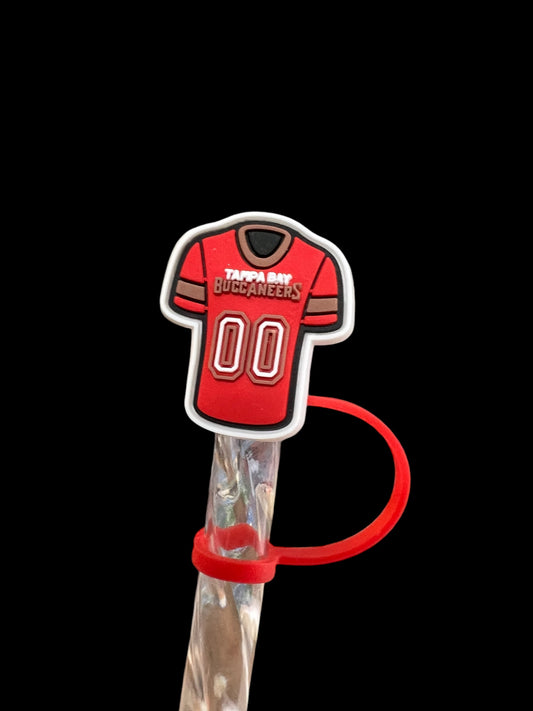 Buccaneers Jersey Silicone Straw Topper 10mm