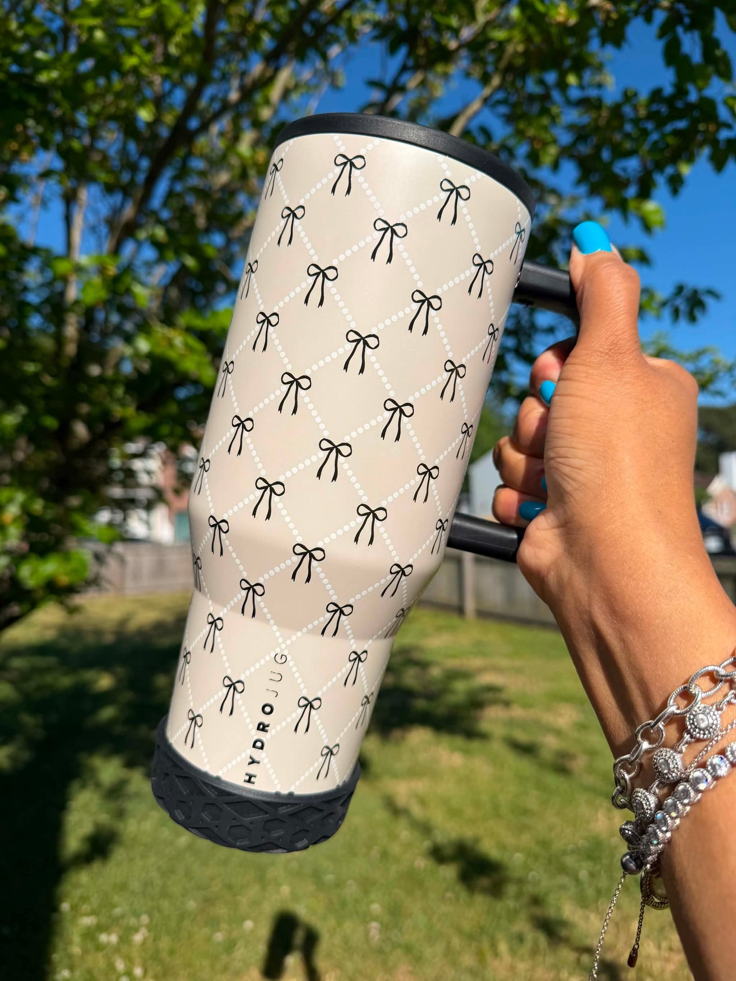 Black Shorty Waffle 3" - Silicone Tumbler Boot