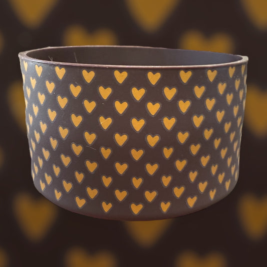 Mini Gold Hearts Chocolate - Silicone Tumbler Boot