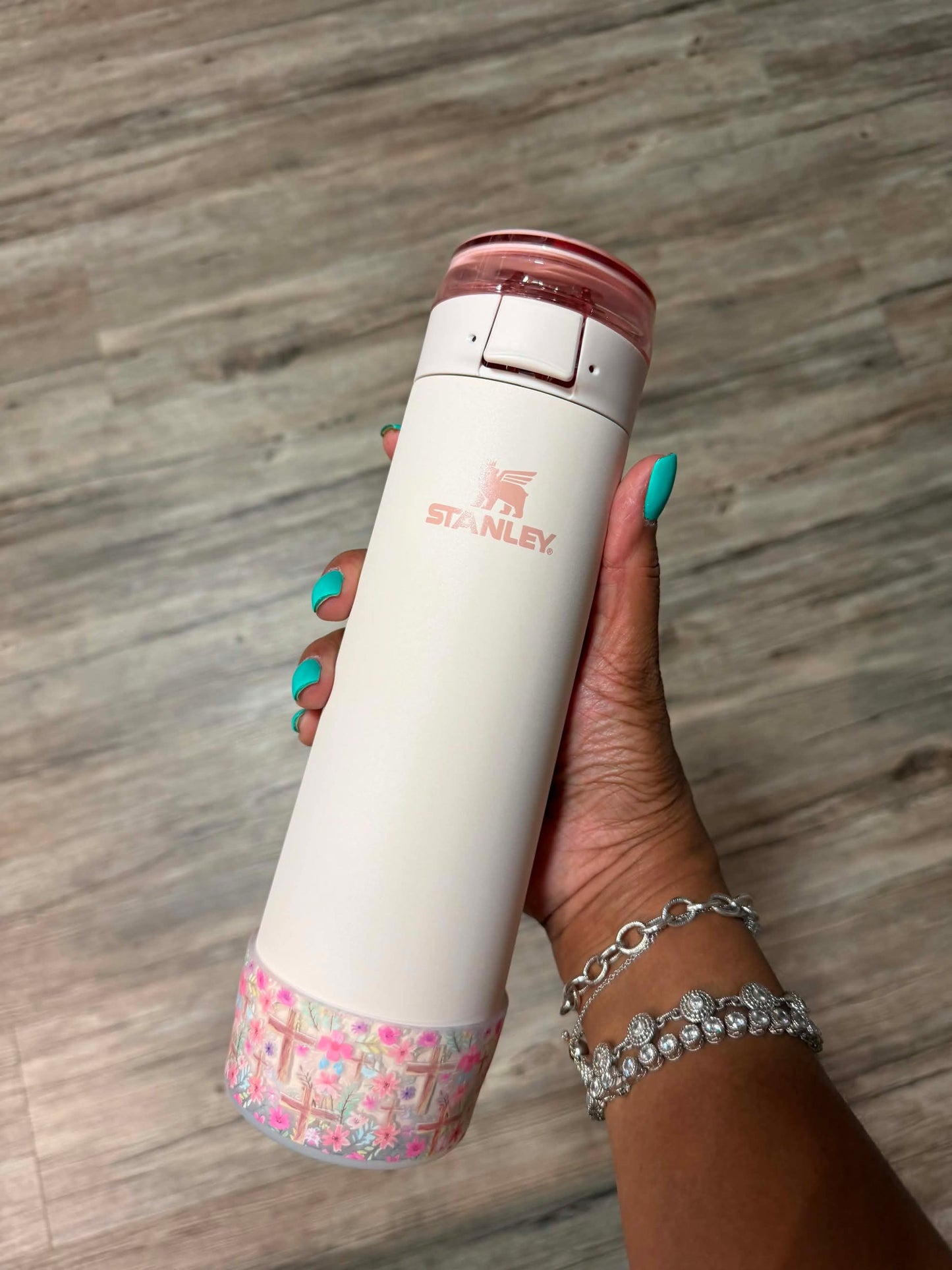 Faith In Bloom CLEAR - 3D Silicone Tumbler Boot