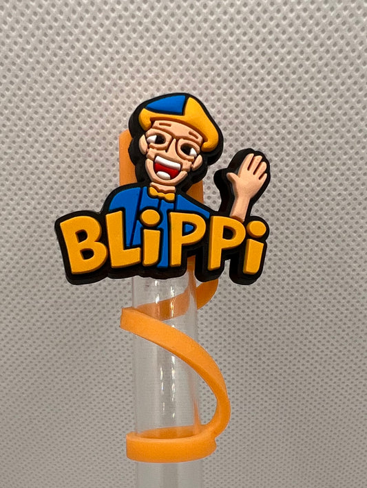 Blippi Silicone Straw Topper 10mm