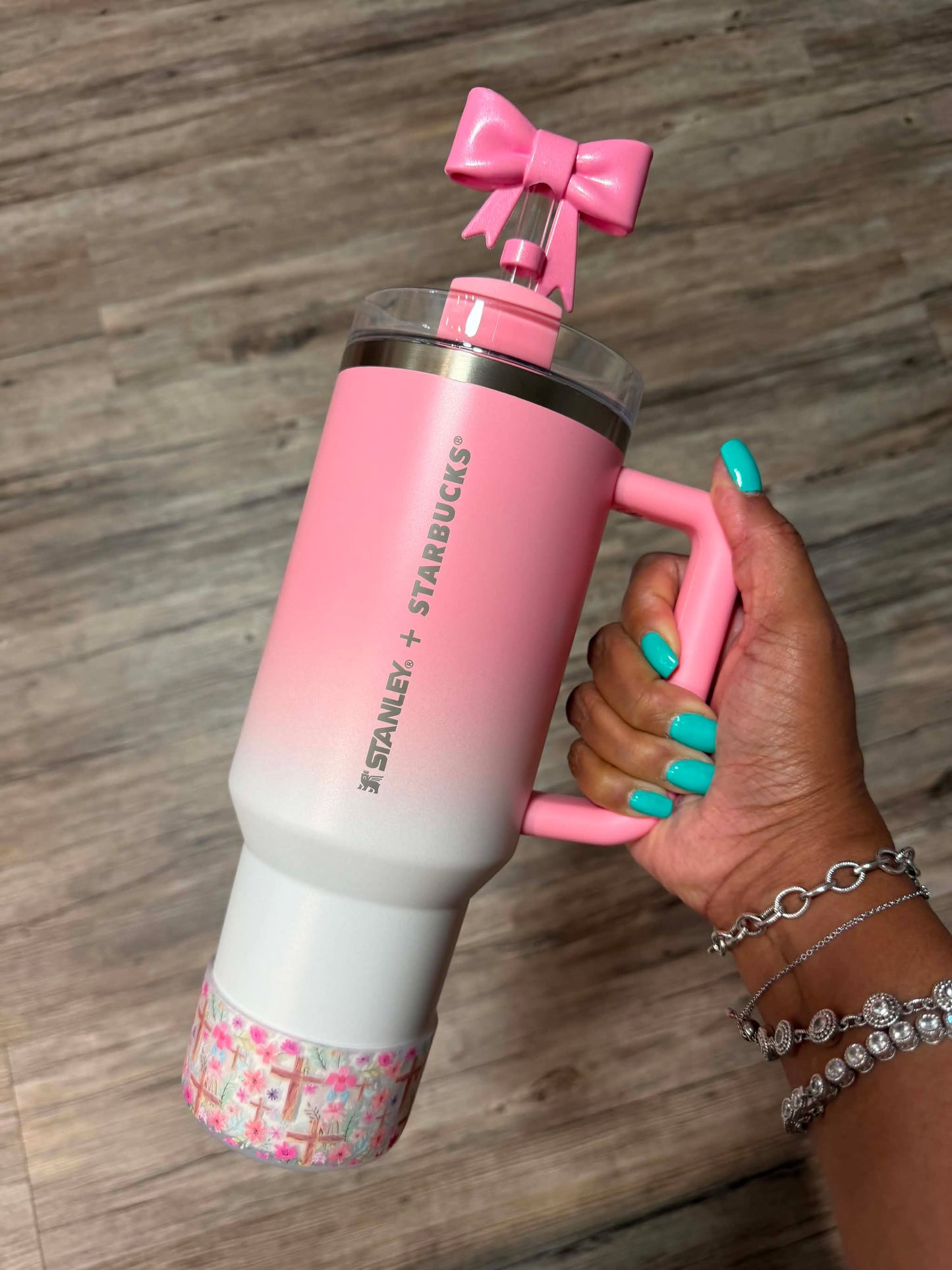 Faith In Bloom CLEAR - 3D Silicone Tumbler Boot