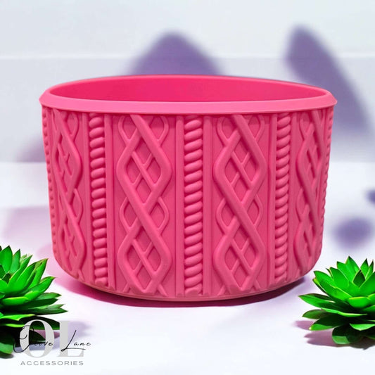 Cotton Candy Pink - SWEATER Silicone Tumbler Boot