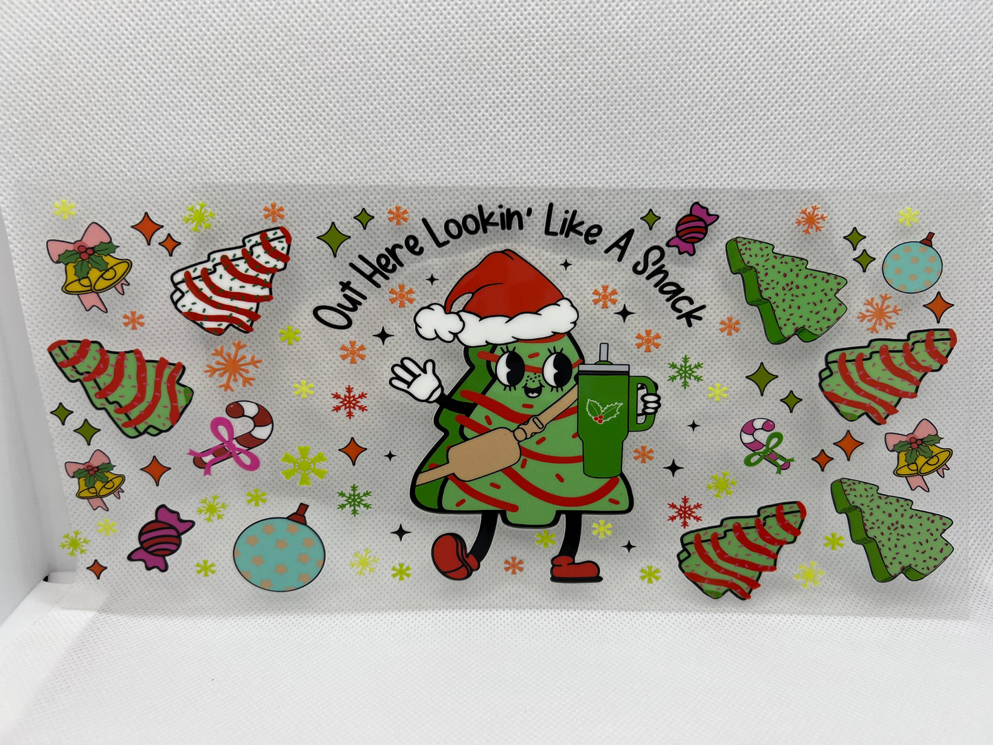 Christmas Snack UV DTF Wrap Decal