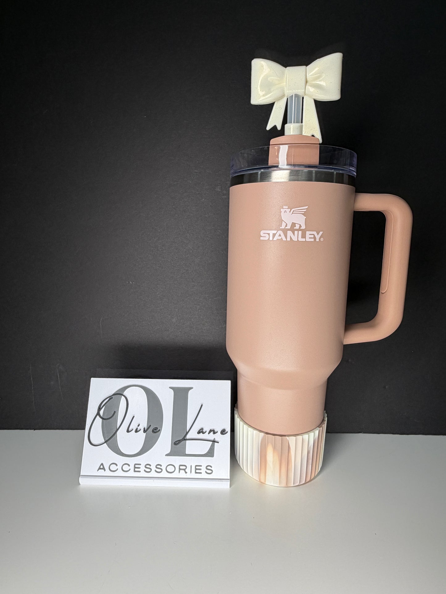 Almond Rose FLUTED - Silicone Tumbler Boot